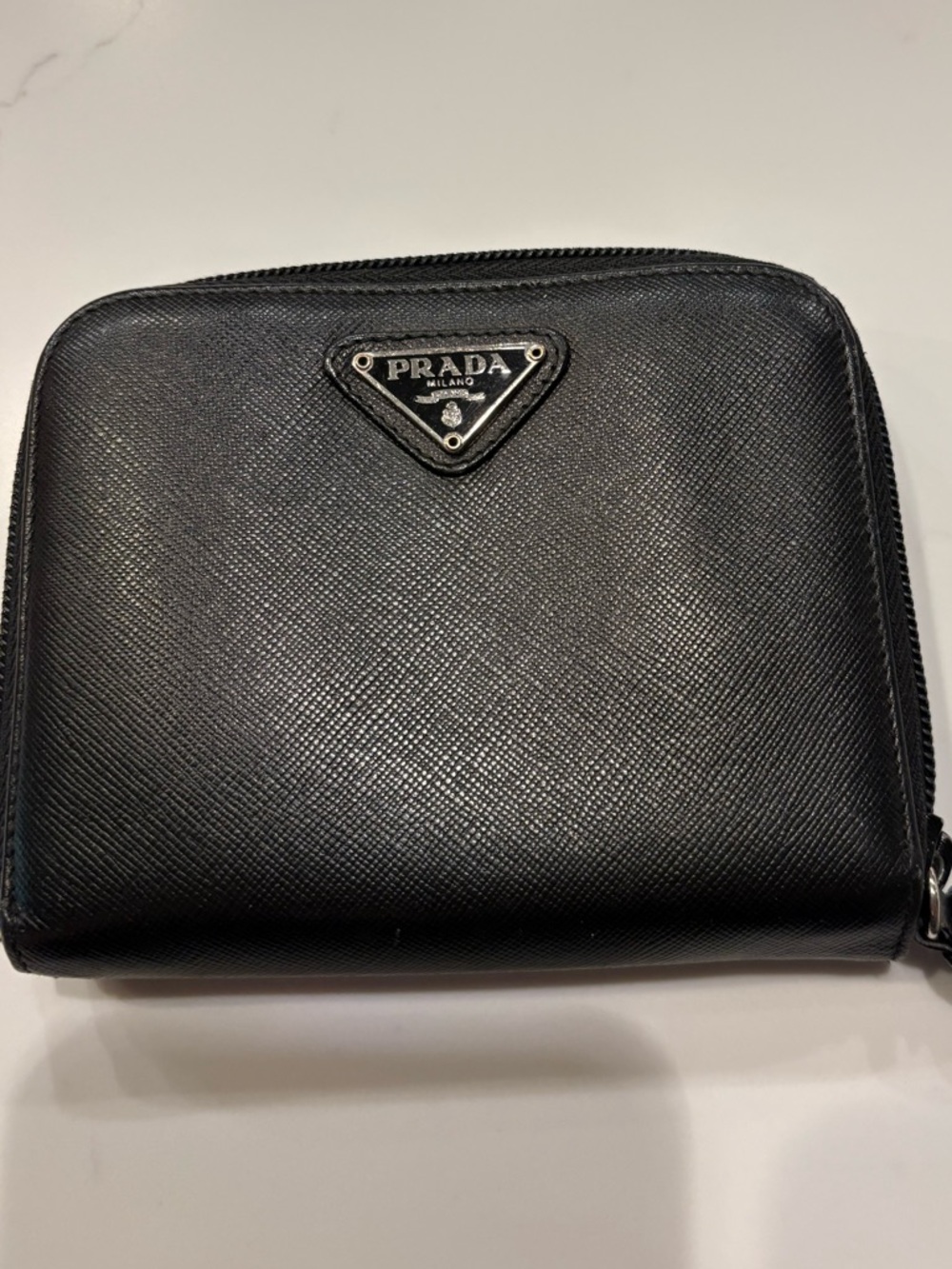 Black with Silver Logo Wallet